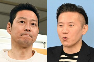 東野幸治(左)とオモロー山下
