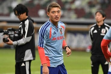 公開練習でNZ戦に向けて調整したMF堂安律