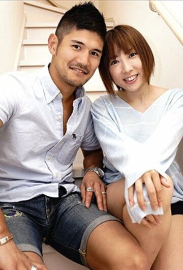 風香（右）と一輝の“格闘夫婦”