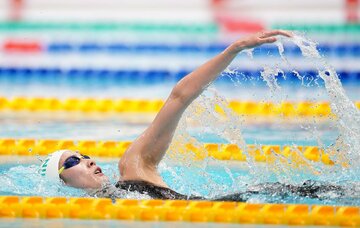  女子４００Ｍ個人メドレー決勝で優勝した大橋悠依（代表撮影）