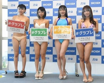 左から星流さりあ、茜紬うた、仲村まひろ、高梨瑞樹