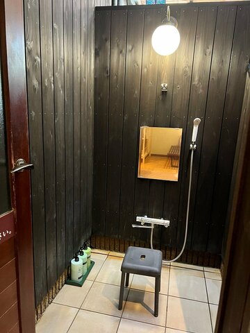 「かぐや」のシャワーもオシャレ