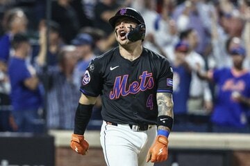 メッツのフランシスコ・アルバレス（ロイター＝USA　TODAY　Sports)