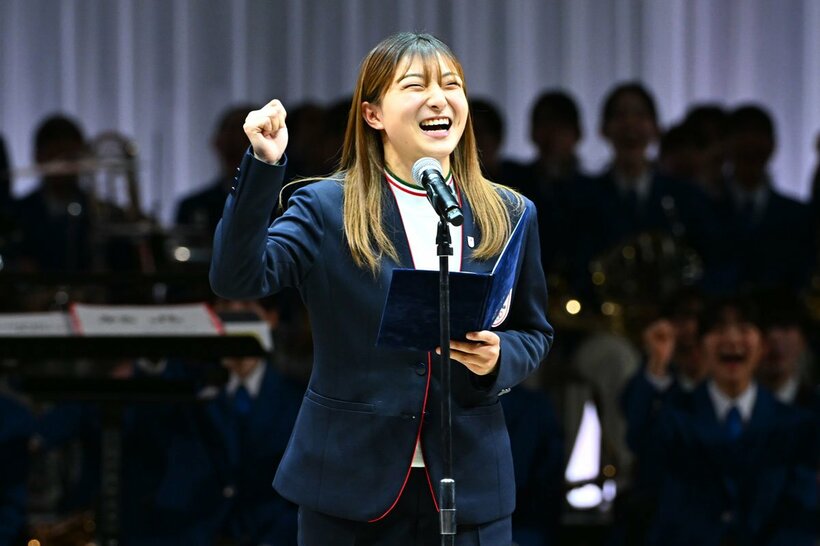 壮行会でスピーチも行った坂本花織