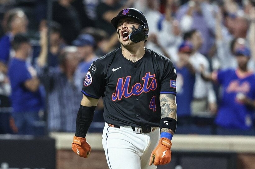 メッツのフランシスコ・アルバレス（ロイター＝USA　TODAY　Sports)
