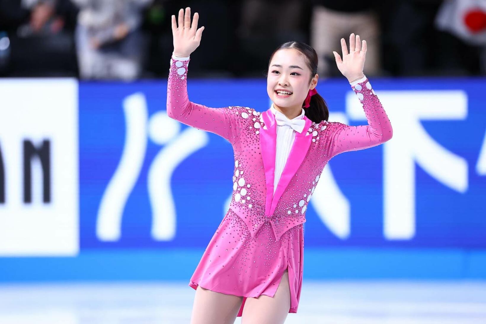 歓声を浴びた島田麻央