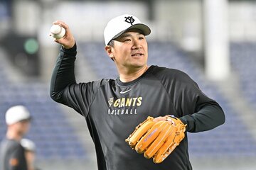 伝統の一戦に臨む巨人・田中将大
