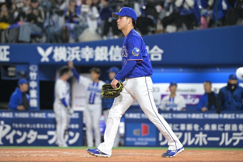 敗戦投手となった金丸