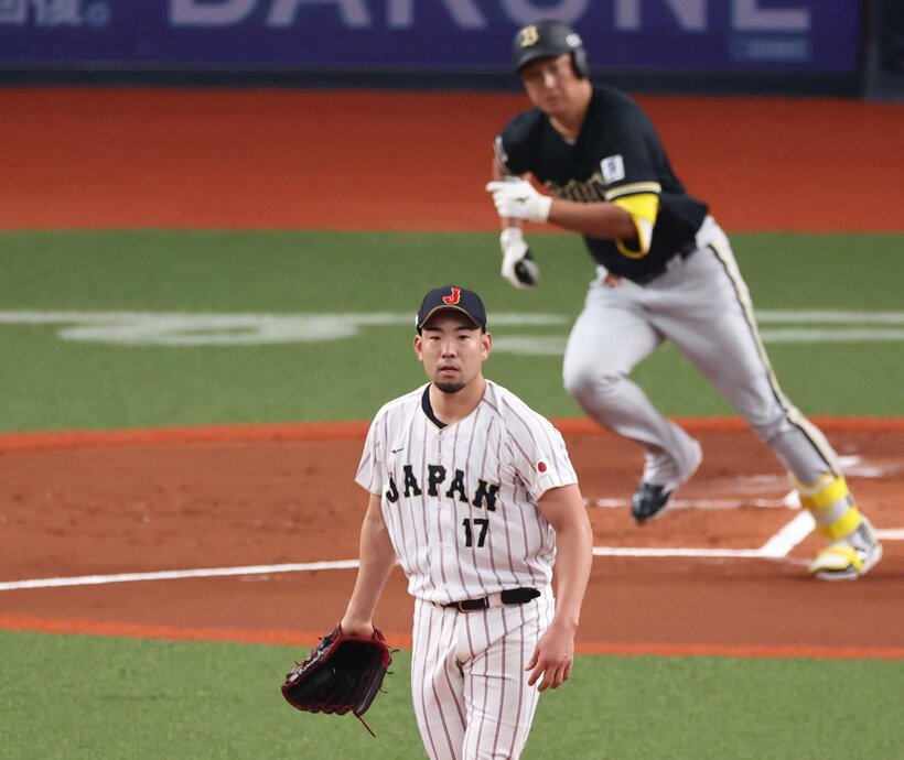 初回、杉本の適時打で先制を許した菊池雄星