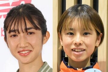 田中希実(左)と不破聖衣来