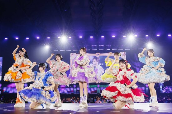 千葉・幕張メッセで2周年記念のライブを行ったSWEET STEADY(撮影・ヨシモリユウナ)