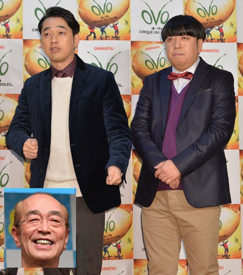  大役を任されるバナナマンの設楽(左)と日村(顔写真は志村さん）