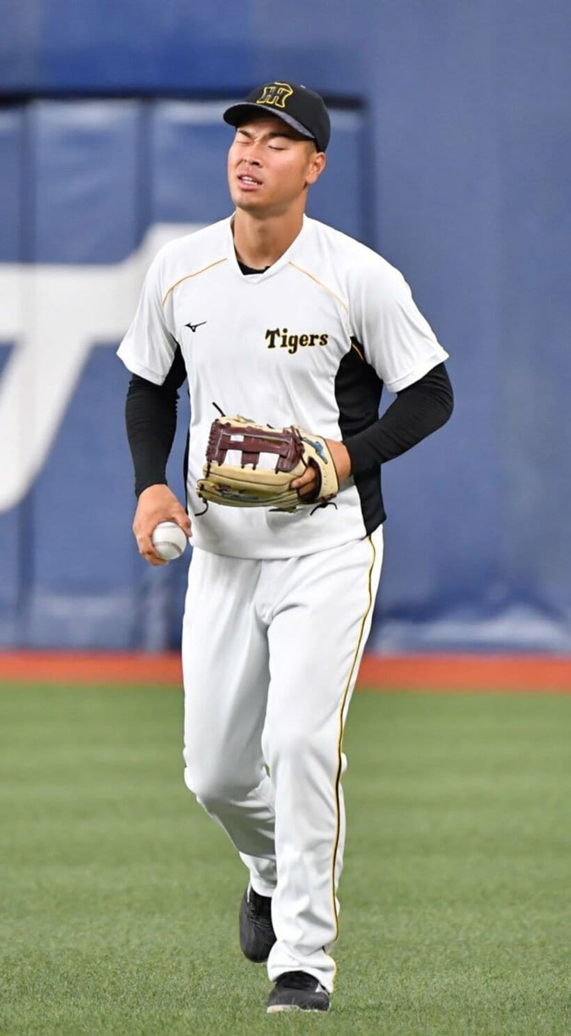  オープン戦最終戦を欠場した佐藤輝