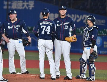  ６回６失点で降板した高橋光