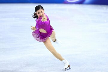 最終滑走にふさわしい楽曲で、場内を大いに沸かせる滑りを見せた千葉百音