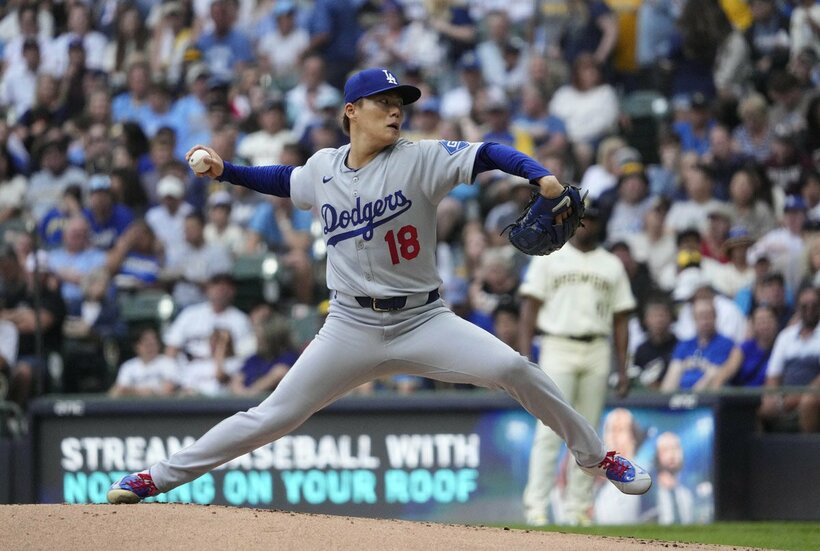 ジャイアンツ戦に先発した山本由伸（ロイター）