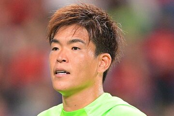 自身の記録を更新したＪ１浦和のＧＫ西川周作