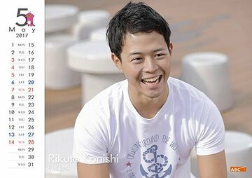 ＡＢＣアナウンサーカレンダーに登場した小西アナ