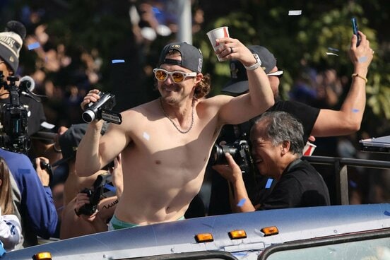 パレードには容器に参加していたドジャースのキケ・ヘルナンデスだが…（ロイター）