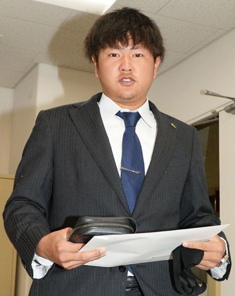  契約を更改した津森宥紀