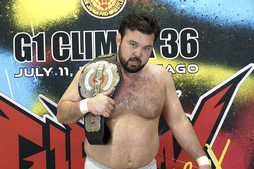 Ｇ１初勝利を挙げたウルフアロン（新日本プロレス提供）