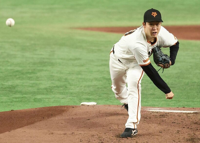 阪神打線に付け入るスキを与えなかった巨人・山崎伊織