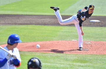  ４回無失点と好投した松本裕樹