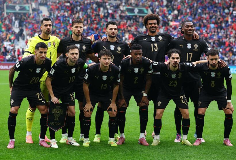 ポルトガル代表の選手たち（ロイター）
