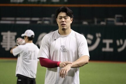 柳田悠岐外野手の所有馬の馬名にもなったソフトバンク・上茶谷大河投手