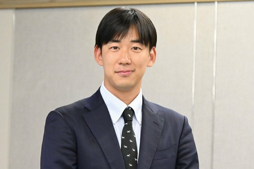 会見に出席した川地洋平アナ