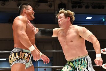 写真：【ノア】王者・潮﨑 6日GHC戦 前哨対決で杉浦粉砕！「本当の 