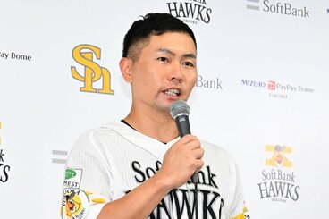 引退を発表した中村晃