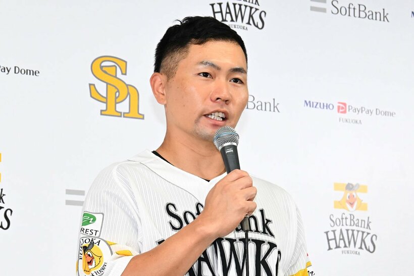 引退を発表した中村晃