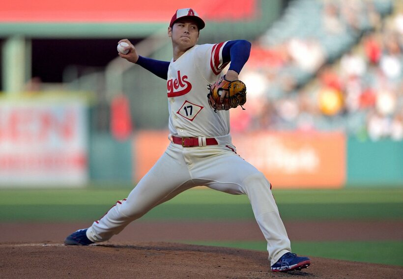  ６月２９日のホワイトソックス戦に登板した大谷（ロイター＝USA　TODAY　Sports)