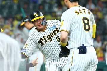 ８回、犠飛で生還した大山