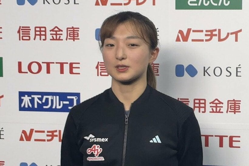 公開練習に参加した坂本花織