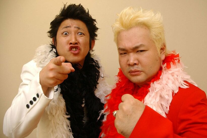 活動休止した東京ダイナマイト。左から松田大輔、ハチミツ二郎