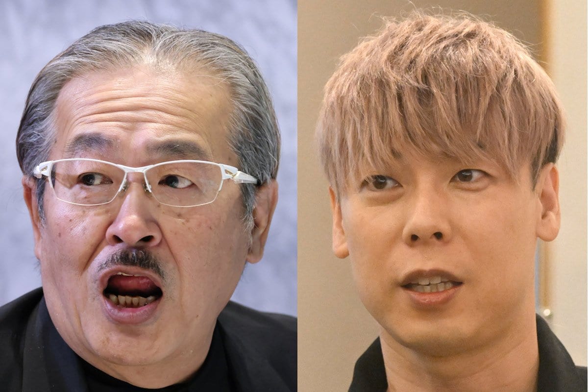 写真：「令和の虎」復帰の竹之内社長に岩井社長「ウィッグなしで出演し