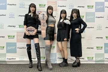 左から上福ゆき、上原わかな、HIMAWARI、鈴木志乃