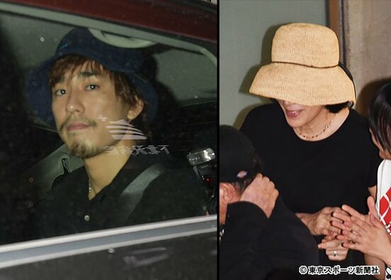  復帰した高畑裕太。右は会場を後にする母・淳子