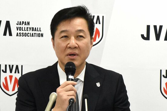 日本バレーボール協会の川合俊一会長