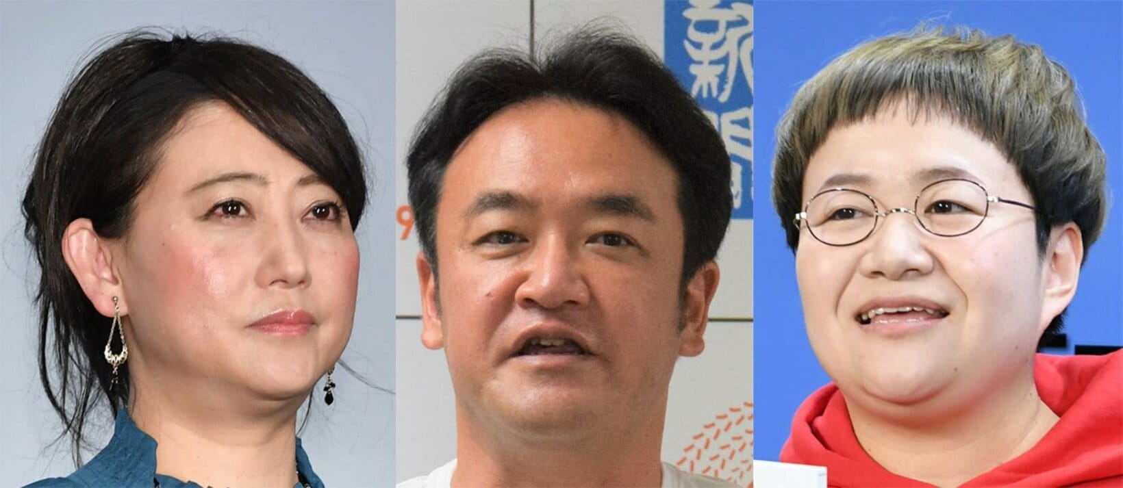 左から友近、たむけん、春菜