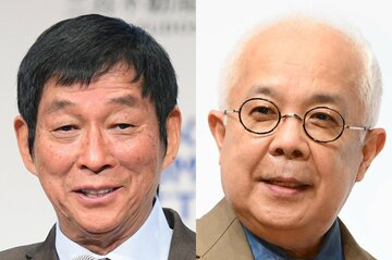 明石家さんま（左）と小堺一機