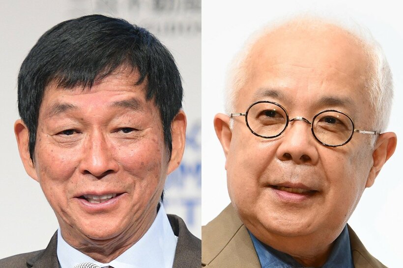 明石家さんま（左）と小堺一機