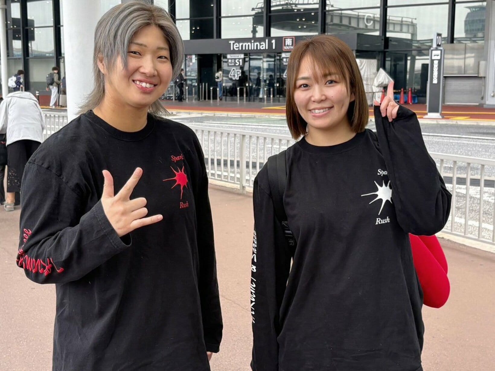渡米したSareee(右)と彩羽匠（©Sareee-ISM）