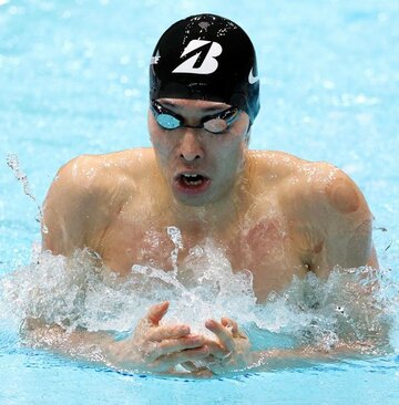  萩野が復活ののろしを上げた（代表撮影）