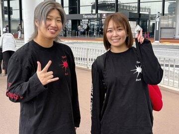 渡米したSareee(右)と彩羽匠（©Sareee-ISM）