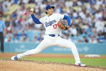 今季初勝利を挙げた大谷（ロイター）
