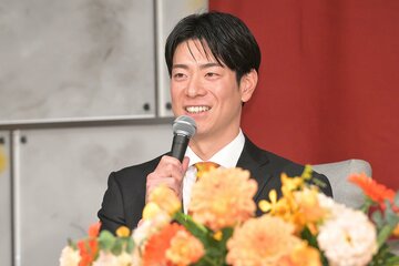 巨人加入の喜びを語った松本剛