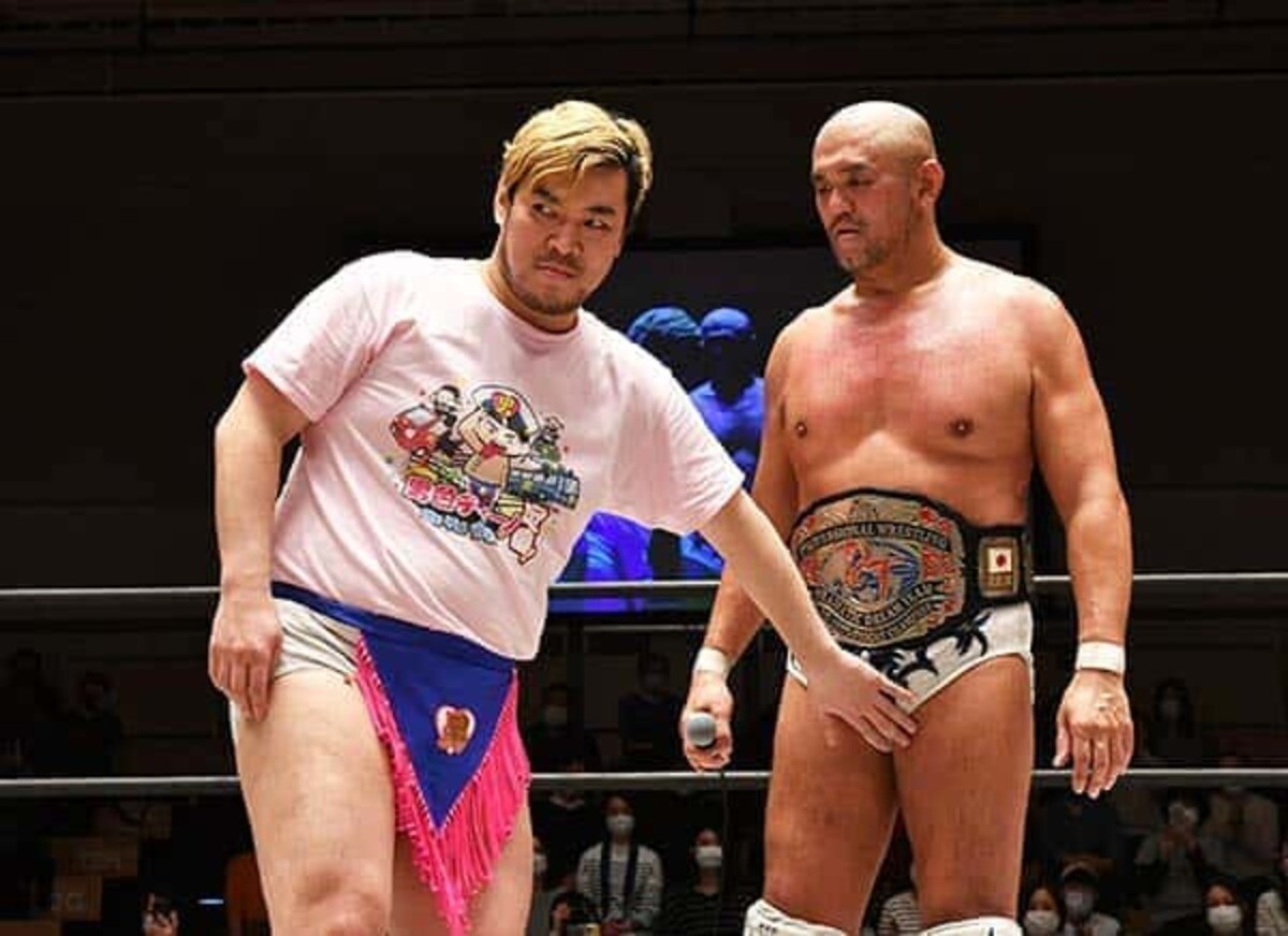写真：【DDT】秋山準が王座初防衛！男色ディーノと4・11後楽園